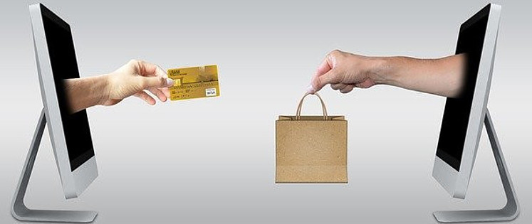 credit card and shopping bag