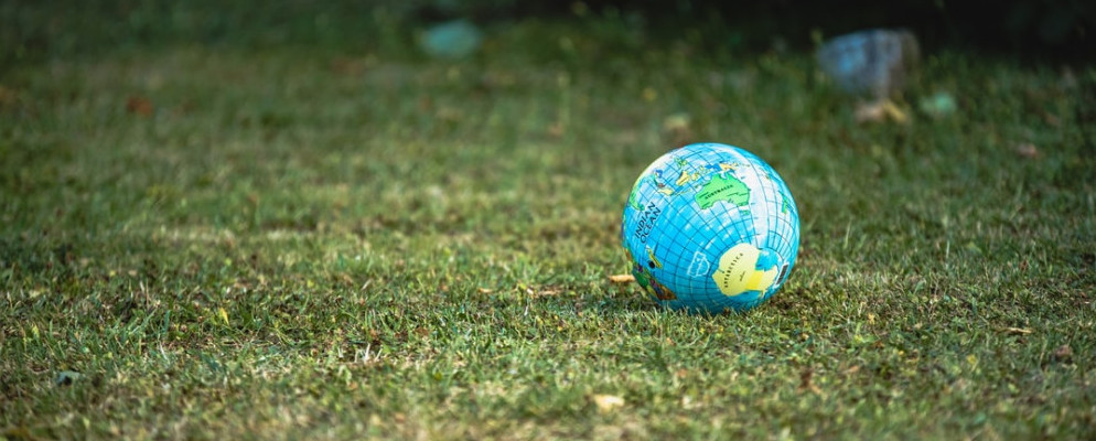 earth ball on the grass