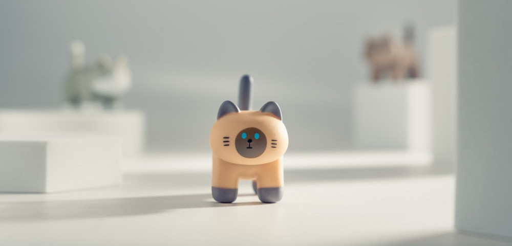 small cartoon-like cat toy